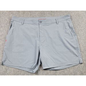 Rhone Resort Shorts Mens 38 Gray Quick Dry Outdoor Zip Pocket 6'' Inseam